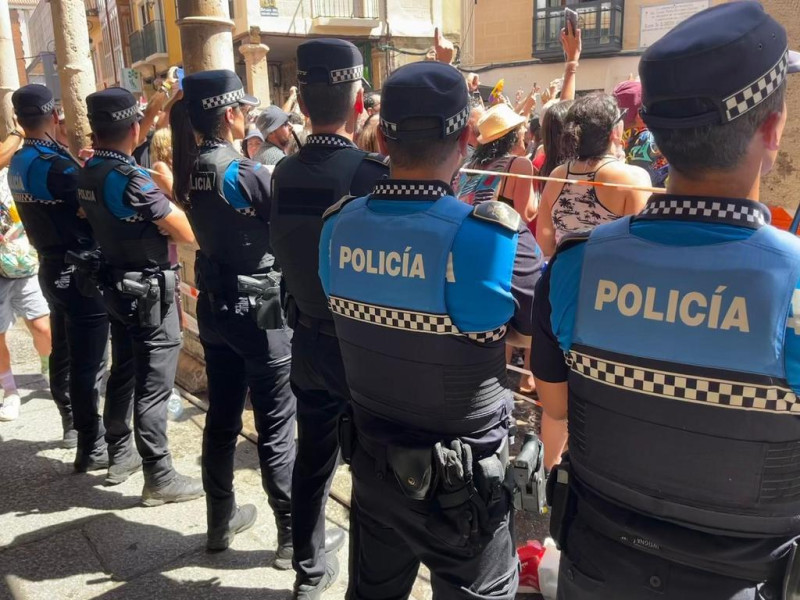Policía local en Aranda de Duero (Burgos)