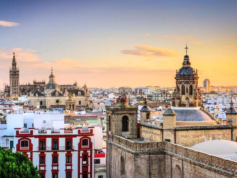 Vista panorámica de la ciudad de Sevilla