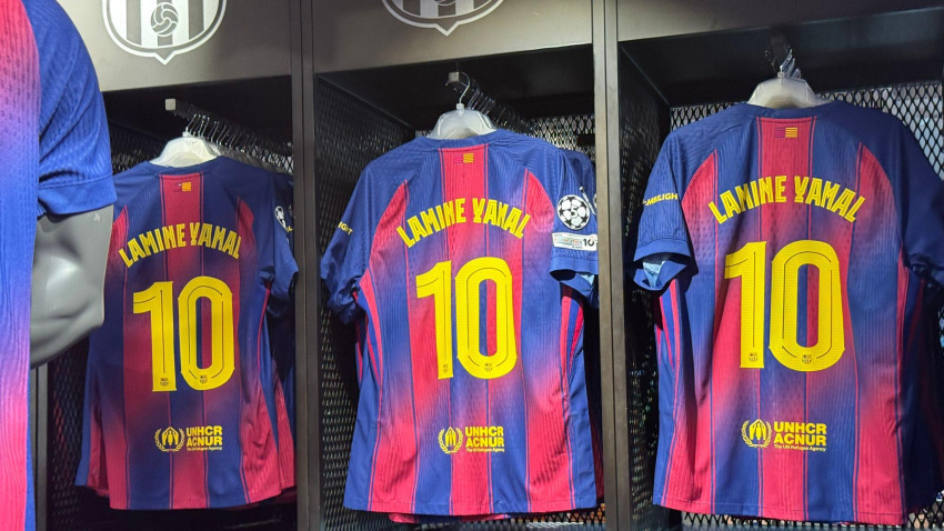 Las camisetas del Barcelona con el número 10 de Lamine Yamal