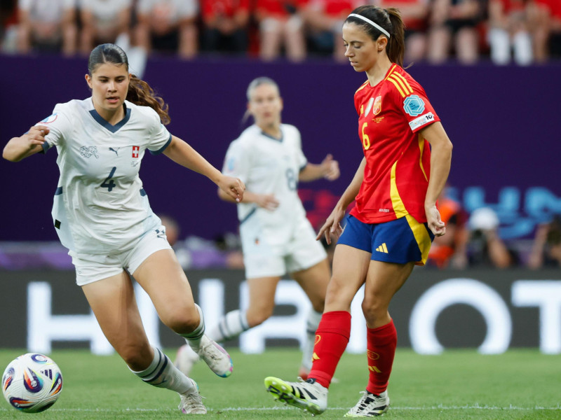 Aitana Bonmatí, en el España - Suiza, de la Eurocopa Femenina