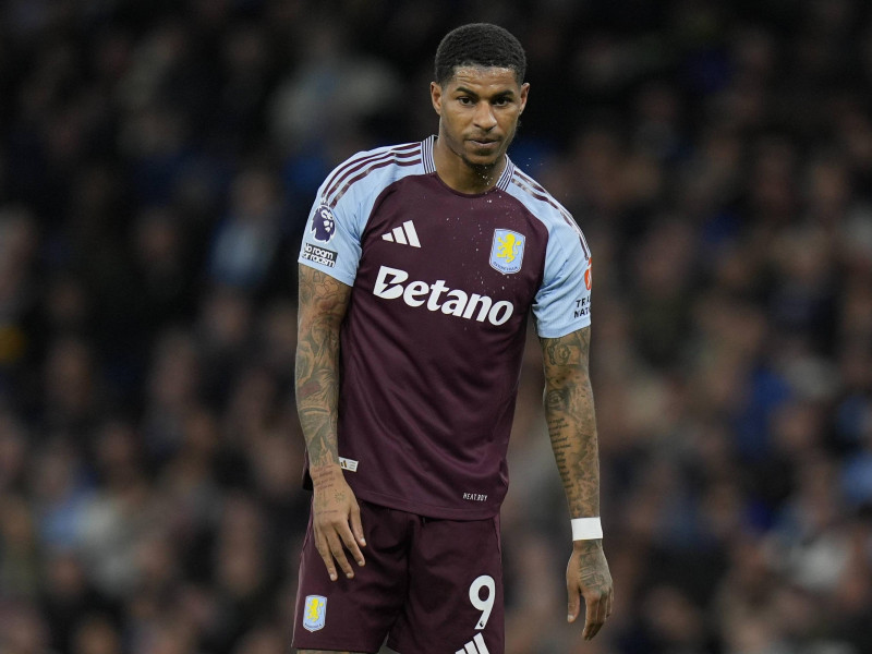 Marcus Rashford, en el Aston Villa