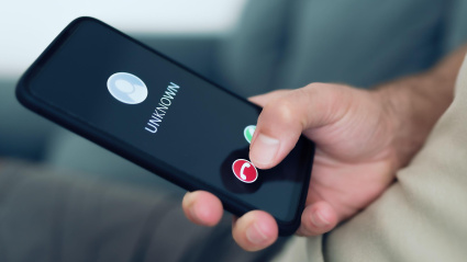 Llamada entrante de un número desconocido