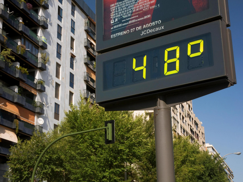 Termómetro de Sevilla en verano