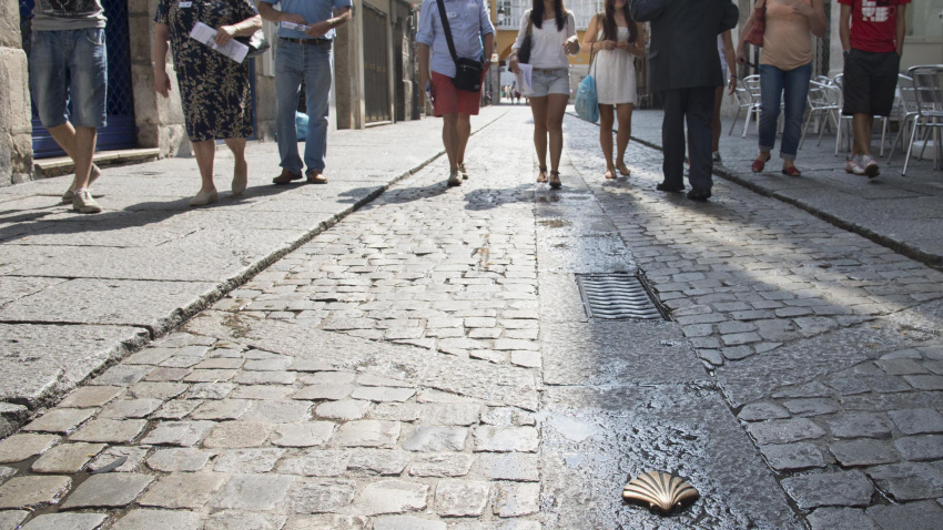Una etapa del Camino de Santiago a su paso por Burgos