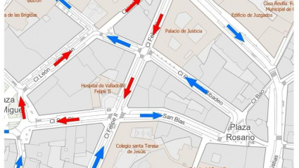 Plano de la reordenación que se llevará a cabo