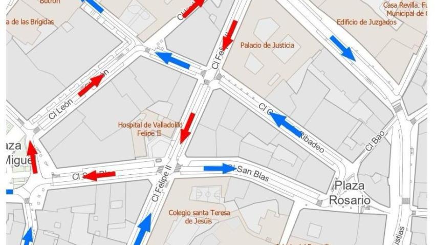 Plano de la reordenación que se llevará a cabo