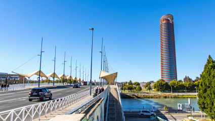 Coche entrando a Sevilla