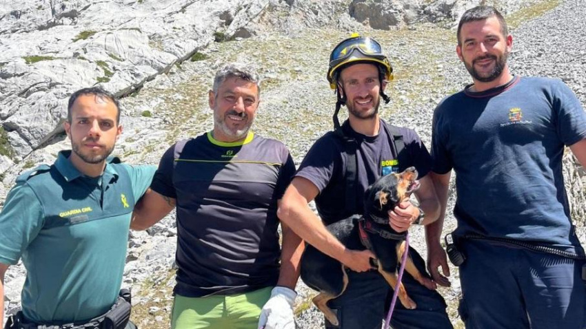 "Rescate épico en el Espigüete: Bomberos salvan a perro atrapado a 50 metros bajo tierra"