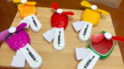 Ventiladores en forma de fruta tipo de merchandising