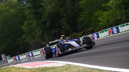 Carlos Sainz conduciendo su Williams durante el GP de Hungría