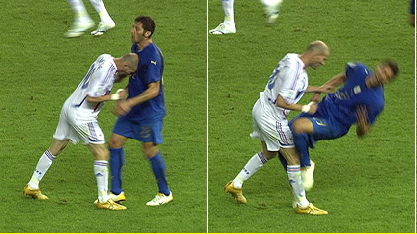 Imagen del momento del cabezazo de Zidane a Materazzi