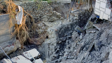 En Almoguera, así quedó la confluencia de los arroyos Albares y Aradóñiga