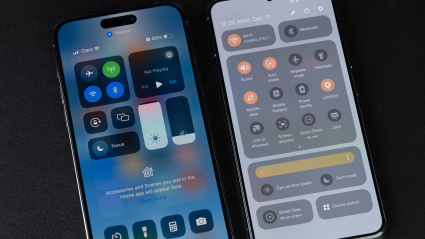 Ajustes de un móvil iPhone y Android