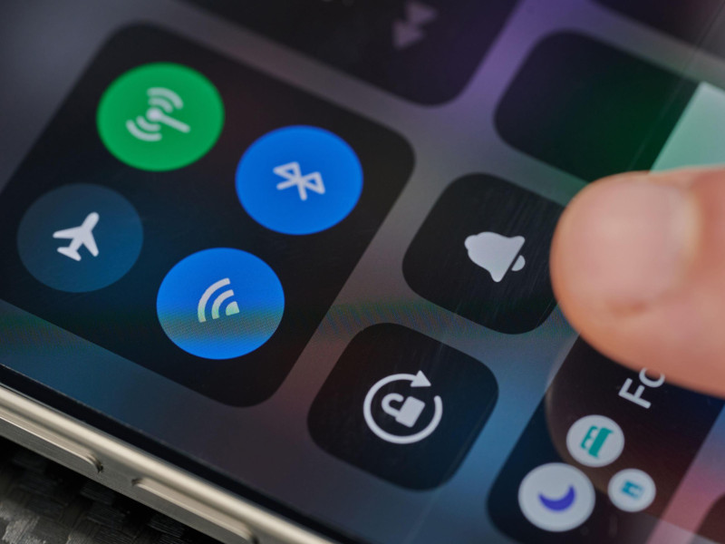 Ajustes de un móvil iPhone