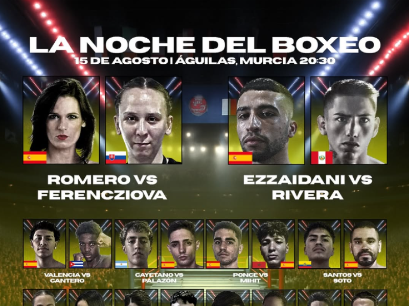 Cartel de la Noche del Boxeo en Águilas