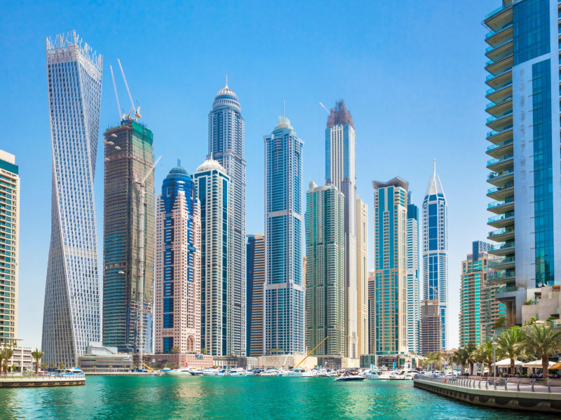 Skyline de la ciudad de Dubai