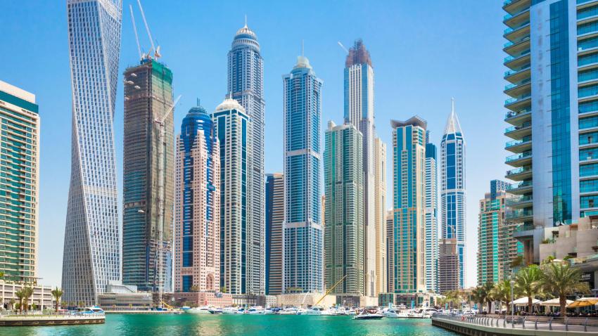Skyline de la ciudad de Dubai
