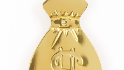 Una placa de oro