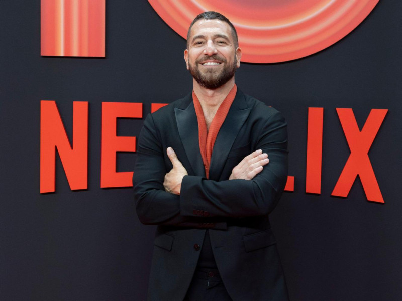 Raúl Tejón en photocall del aniversario de Netflix España