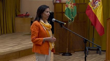 Momento de las declaraciones de Margarita Robles