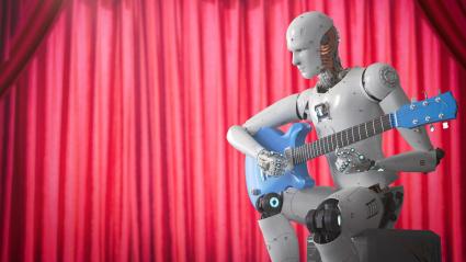 Robot en guitarra