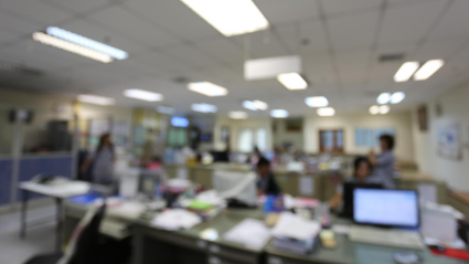Entorno laboral en una oficina