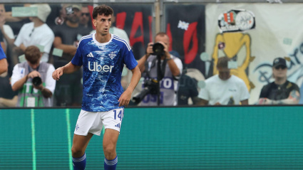 Jacobo Ramon durante el partido de fútbol de la Serie A entre Como y Lazio en el Estadio G Sinigaglia en Como
