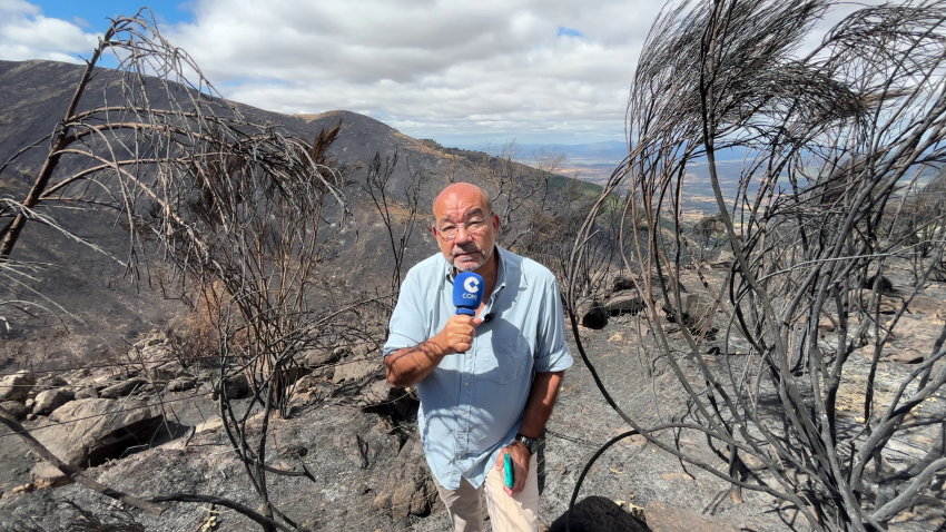 Ángel Expósito, presentador de La Linterna, desde Jarilla, Cáceres