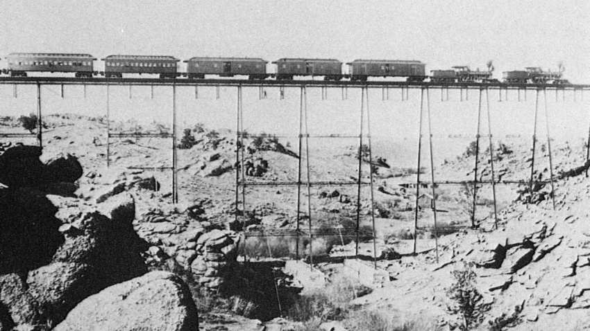 Puente de ferrocarril en el siglo XIX