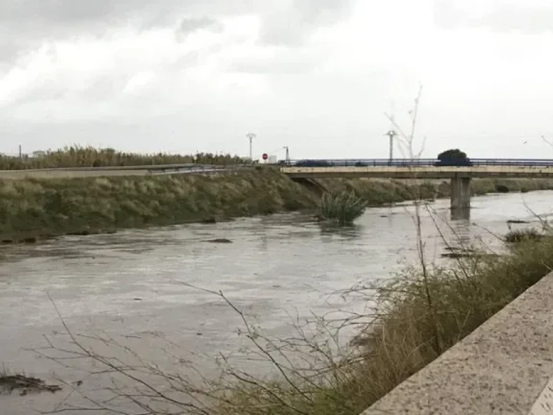 El río Seco es el principal punto de evacuación de agua en Castellón de la Plana