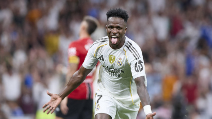 Vinicius celebrando un gol contra el Mallorca