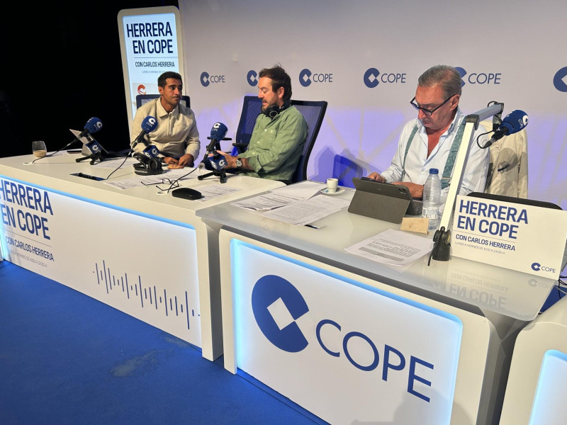 Alberto Herrera, Jorge Bustos y Carlos Herrera en Málaga