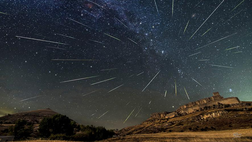 Lluvia de Perseidas desde Atienza, en 2021