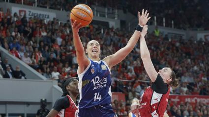 Raquel Carrera, en la pasada final de la Liga Femenina