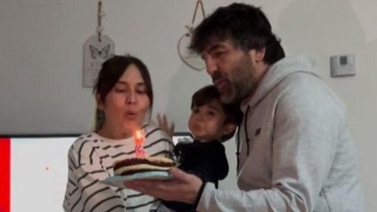 Diana y Sergio junto a Ibai