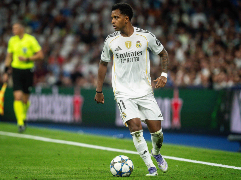 Rodrygo Goes, en un partido de Champions League con el Real Madrid