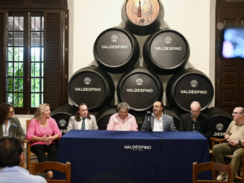 Presentación en Bodegas Estévez del ciclo 'Otoño Flamenco', de la peña Tío José de Paula