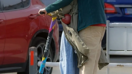 Usuarios de patinete en Barcelona