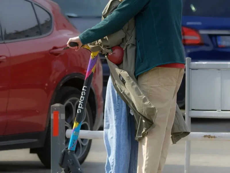 Usuarios de patinete en Barcelona