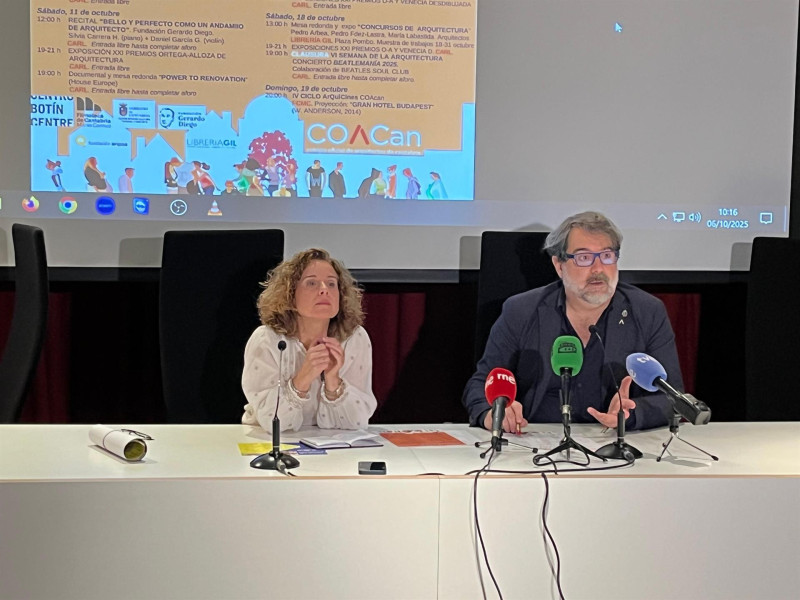 Román San Emeterio, en la presentación de la Semana de la Arquitectura