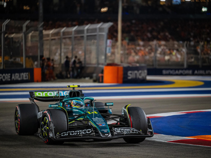Fernando Alonso, en el Gran Premio de Singapur