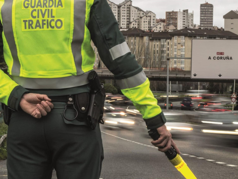 Control de tráfico de la Guardia Civil