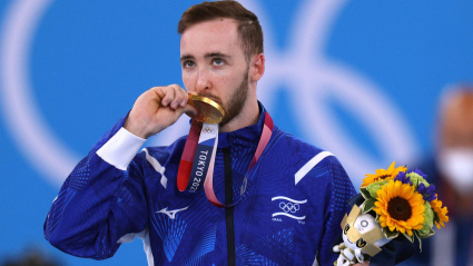 Artem Dolgopyat fue campeón olímpico de suelo hace cuatro años en Tokyo.