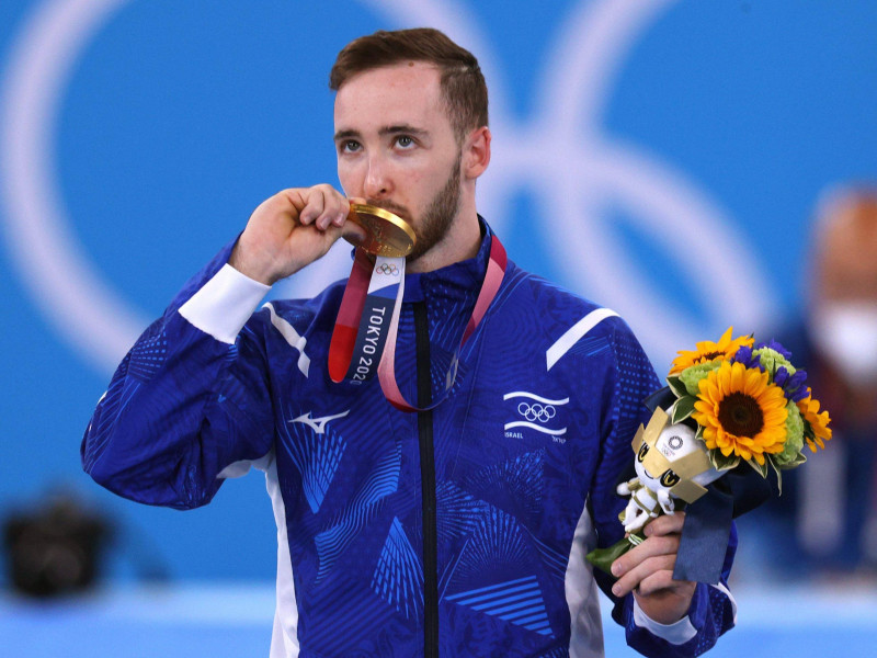 Artem Dolgopyat fue campeón olímpico de suelo hace cuatro años en Tokyo.