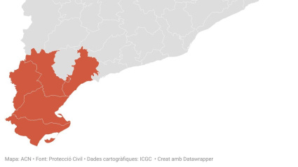 La alerta roja se ha extendido a cinco comarcas