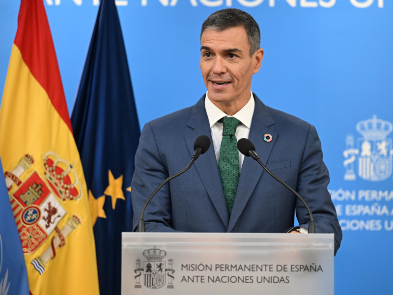 El presidente del Gobierno, Pedro Sánchez