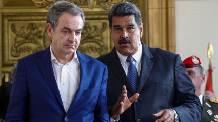Rodríguez Zapatero y Nicolás Maduro en una imagen de archivo