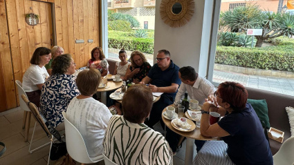 La fachada del Ayuntamiento y la Puerta de Almuñécar se iluminan de rosa en el Día Mundial contra el Cáncer de Mama