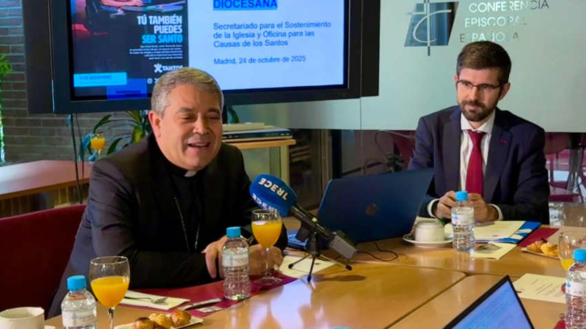 Mons.Vicente Rebollo, obispo de Tarazona y responsable del secretariado para el Sostenimiento de la Iglesia