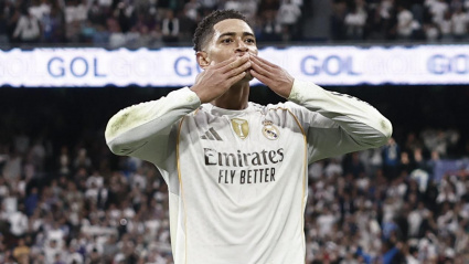 Jude Bellingham celebra su gol en el Clásico ante el Barcelona